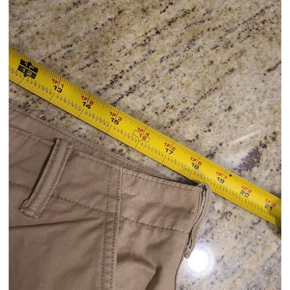 Lands' End Straight Leg Cargo Pants Men's 36Wx29L Khaki Tan Cotton - Picture 10 of 12